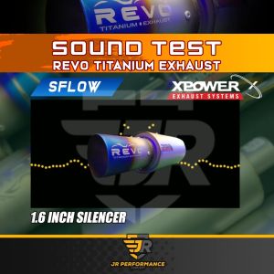 Xpower Revo Titanium Exhaust Muffler Straight Flow Sflow S Flow X Power Vios Bezza Myvi City 2inch Regu JS Racing