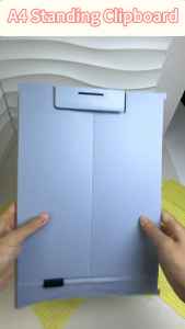 A4 Foldable Clipboard Standing Folder with Strap Standing File Folder Document Organizer For Office