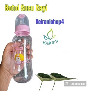 BOTOL SUSU BAYI ALGO POLOS TANPA PEGANGAN 8111 UNIK LUCU BAHAN RINGAN PP BPA FREE 280 ML