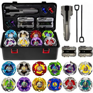 Takara Tomy | Battle SpinningTop Set With 12 Colorful Tops Launchers And Accessories Battle Game Collection Birthday Gift