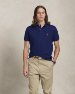 Polo Ralph Lauren Men Custom Slim Fit Mesh Short Sleeve Polo Shirt