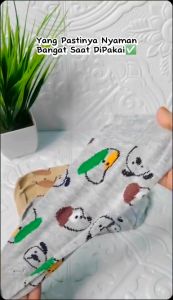 PGMKS98 Kaos Kaki Pendek Ankle Socks Ala Semata Kaki Polos Rajut Motif Bunga