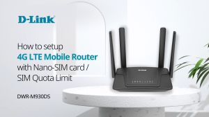 D-Link DWR-M930DS Dual SIM 4G LTE Unlimited Plan Modem Router | Auto Fiber & SIM Failover | Works with All Telco
