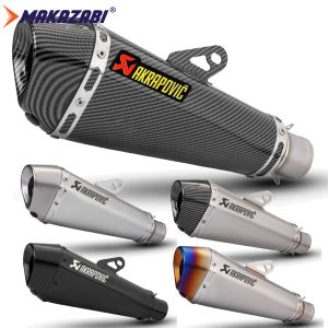51mm Motorcycle Exhaust Systems Muffler Power Pipe Scooter Exhaust Muffler Tail Pipe with DB Killer Stainless steel for KYMCO sym Husky Honda Suzuki Yamaha R1 R3 R6 Nmax Tmax 530 Tmax560 CBR300R CB500X srk400 etc