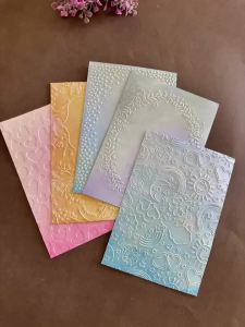 Elegant Pattern Back Panel Design Embossed Folder Texture Pattern Background DIY Scrapbook Handicraft Material Used for Emboss