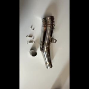 51MM 60.5MM Universal Motorcycle Exhaust Pipe texture Stainless Steel  for Kawasaki z900 ninja400 z400 ZX-10R