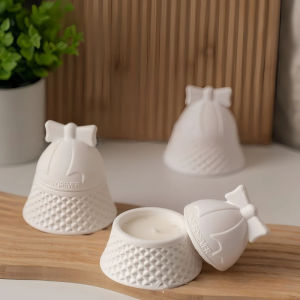 Khuôn Silicon Hình Chuông Giáng Sinh Làm Nến Thơm Thạch Cao Nhựa Epoxy Hộp Đựng Nến Trang Trí