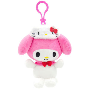Sanrio Hello Kitty Kuromi Melody Stuffed Toys Pendant Cute Plush Toys Kawaii Keyring Anime Keychain Birthday Gift Party Treats