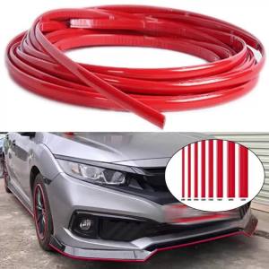 3M/5M Car Bumper Red Decoration Strip Car Door And Window Protection Strip Car Door Decoration Strip Body Anti-collision Strip