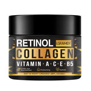 Mens Retinol Collagen Face Cream Skincare Moisturizing Brightening Hydrating Smooth Wrinkles Firming Facial Men Skin Care