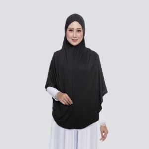 [Berdagu] Size 4XL Labuh Tudung Sarung Denim Berdagu / Khimar Lembut / Handsock