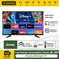 VOVOVA smart TV 32 inch android tv on sale Full HD flat screen led tv Dolby Audio Flicker free Low bluelight Netflix Youtube with free TV Bracket television. 
