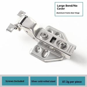 1PCS Aluminum Frame Glass Door Hinge Bathroom Kitchen Wine Cupboard Shoe Cabinet Wardrobe Bookcase Display Furniture