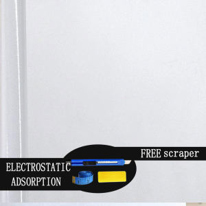 WEPHOTO【COD】Privacy Window Film Matte White Window Film Frosted Window Film Static Cling Glass Film Non Adhesive Window Film Removable & Reusable