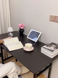 Computer Desk Foldable Table Foldable Desktop Portable Table 0.8M/1M/1.2/1.4M Study Table Home Office Student Desk Rectangular Small Table Simple Rental House