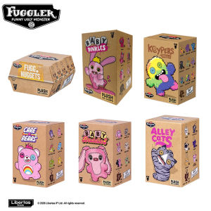 Fuggler | Original Fuggler Keychain Blind Box Plush Toys Fugglers ALLY CATS Fuggs Care Bear FUGG Baddies Baby Stuffed Peluche Dolls Gifts