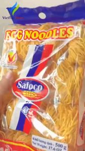 Mì Trứng Sợi Nhỏ Cao Cấp Safaco Túi 500gr