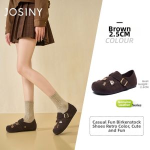 Josiny | Soft Bottom Easy-to-Wear Slip On Shoes Women Leather