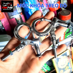 Móc khóa Móc treo đồ cho xe gắn máy loại tốt dày cọng lớn chịu lực nặng tốt