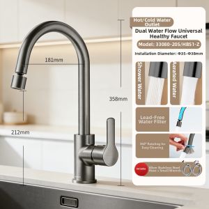 JOMOO | Flexible Splash Proof Hot and Cold Water Faucet