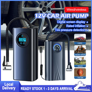 12V Portable Car Air Pump Wireless Intelligent Tyre Compressor Accessories Smart Digital Tire Pressure Pump Electric Inflator Bike Motor