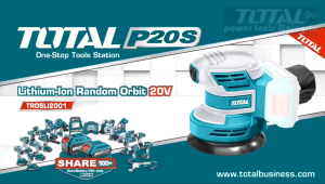 TOTAL P20s Lithium-ion Random Orbit Sander 20V - (TROSLI2001)