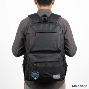 Tas Ransel Pria Wanita Tas Laptop Backpack Premium Authentic REBOUND Tas Distro Tas Punggung Waterproof Anti Air Hitam