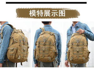 Ngoài trời Ba lô chiến thuật 25L Công suất người đàn ông quân đội ba lô chất lượng vật liệu vải oxford người đàn ông của ba lô cho đi bộ đường dài trọng lượng nhẹ và off-road cắm trại ba lô cho người đàn ông của ngụy trang thể thao