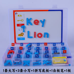 Magnetic Alphabet Letters 26 Letters Upper And Lower Case Natural Decoding Magnetic English Word Building Toy for Primary School