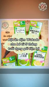 Bột ăn dặm Wakodo Nhật cho bé 5M 7M dạng gói tiện lợi