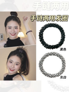 Elegant Diamond Women's Bracelet & High Elasticity Hair Bands: Celebrity Ladies' Fashion Jewelry