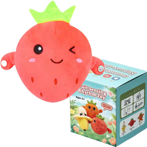 Bandai | New Creative Peculiar Music Rhythm Interactive Plush Doll Fruit Induction Toy Cultivate Music Perception Ability