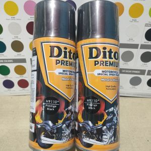 Pilok Cat Diton Premium Black Prestige H9110 9110 Hitam Pristige 400cc Pilox Cat Semprot Special Spray Paint