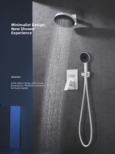 AZOS | Wall-mounted Concealed Shower Kit Constant Temperature