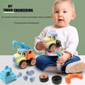 Baby Building World Series 4 in 1 City Builder Construction Vehicle Engineering Truck Toy Gift for kids