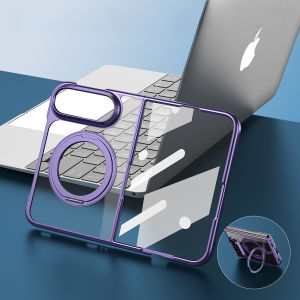 Ốp Điện Thoại Trong Suốt iPhone Duo 18 Fold Với Khả Năng Bảo Vệ 360 Độ ° Ốp Lưng Cứng Chống Sốc Có Giá Đỡ Xoay Cho iPhone