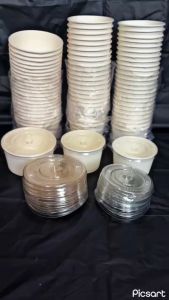 Paper Bowl Eco/Mangkuk Kertas 650ml 800ml 25 Pcs Termurah