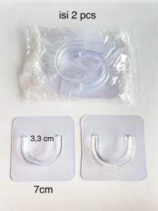 Bracket hook tempel tiang fleksibel hook tempel tiang jepitan tiang soket tiang fleksobel