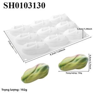 Khuôn Silicon Làm Sô Cô La Cho 3/4/6/9/12 Ô Thiết Kế Quả Hồ Trăn Tự Làm Xà Phòng Mousse Món Tráng Miệng Dụng Cụ Nướng Bánh Thân Thiện Với Môi Trường Đồ Dùng Nhà Bếp