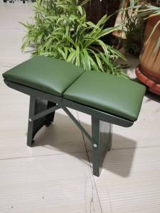 Steel Plate Maza Foldable Stool Portable Outing Home Use Fishing Casual Queuing Lightweight Easy Storage New Arrival Seat