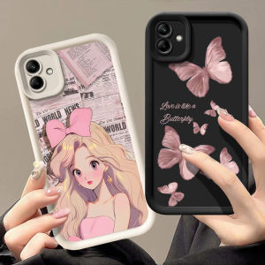 Creative Personality Silicone Phone Case for Samsung Galaxy A04 4G Cartoon Fashion Girls Protective Cover SM-A045M Cute Ao5s
