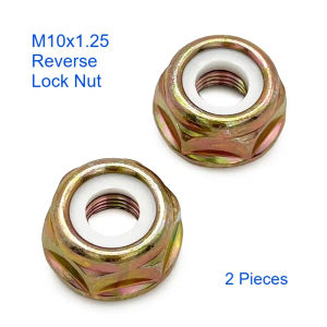 2 Pieces Set Universal M10x1.25 Reverse Lock Nut for Brush Cutter