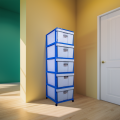 🔥FAST SHIPPING🔥Twins Dolphin 5 Tier Plastic Drawer / Plastic Cabinet / Storage Cabinet / Laci Baju / Rak Baju. 