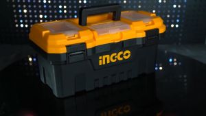 Ingco 3pcs Tool Box Set with Tray Portable Plastic Organizer Storage Boxes With Metal/ Plastic Latch Toolbox Kit - HT2