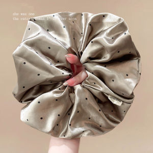 ริบบิ้นยางยืดผ้าซาตินสไตล์เกาหลีสำหรับผู้หญิง ริบบิ้นยางยืดทรงหัวใจขนาดใหญ่ ตกแต่งผมสไตล์เกาหลี เครื่องประดับผมใหม่