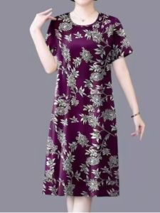 Korean Style plus Size Dress Women Summer 2024 Fashion Casual Loose Color Block Design Sensation Pocket Handkerchief