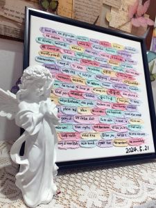 Modern Minimalist Quartz Sand DIY Full Set Materials for Boyfriend Girlfriend Valentines Day One Hundred Languages I Love You Home Decorations