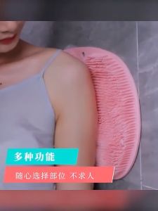 【SKIT SG】Bath Foot Massage Pad With Suction Cup Lazy Silicone Shower Back Rub Scrub Brush Anti-Slip Soft Bath Mat Artifact Bathroom Gadgets Accessories