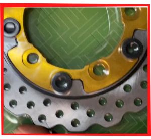 Cặp đĩa thắng Rapido trước sau dành cho Exciter 150 tặng kèm bass CNC