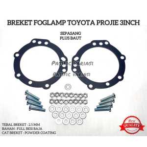 Adapter Breket Foglamp Toyota 3 Inch Full Besi Sepasang Plus Baut